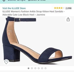 Illude Strap Heel Sandals. Size 6.5.